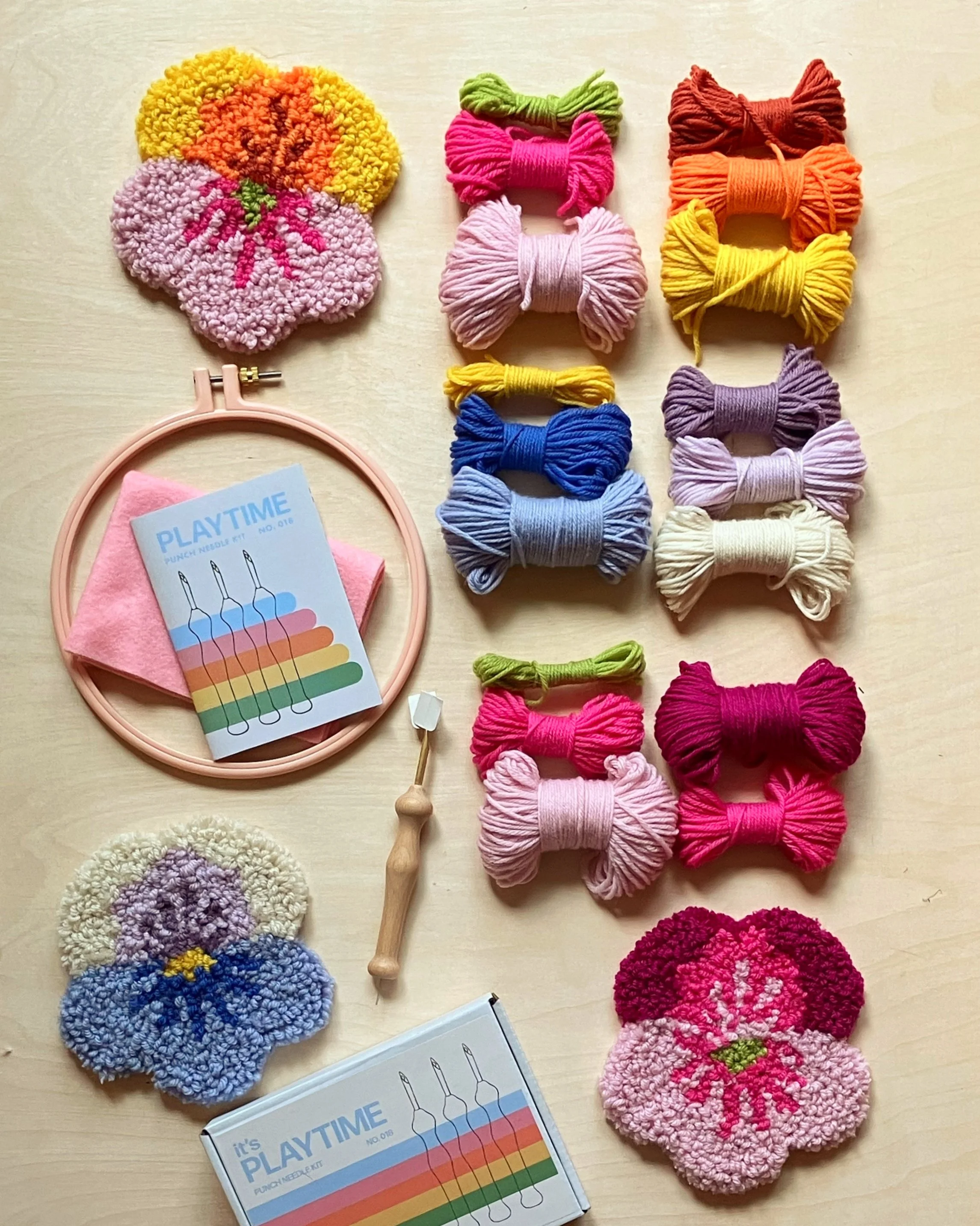 Lacy Pansy クリップ　セット Pansy Punch Needle Kits — LMTWEET | art & design